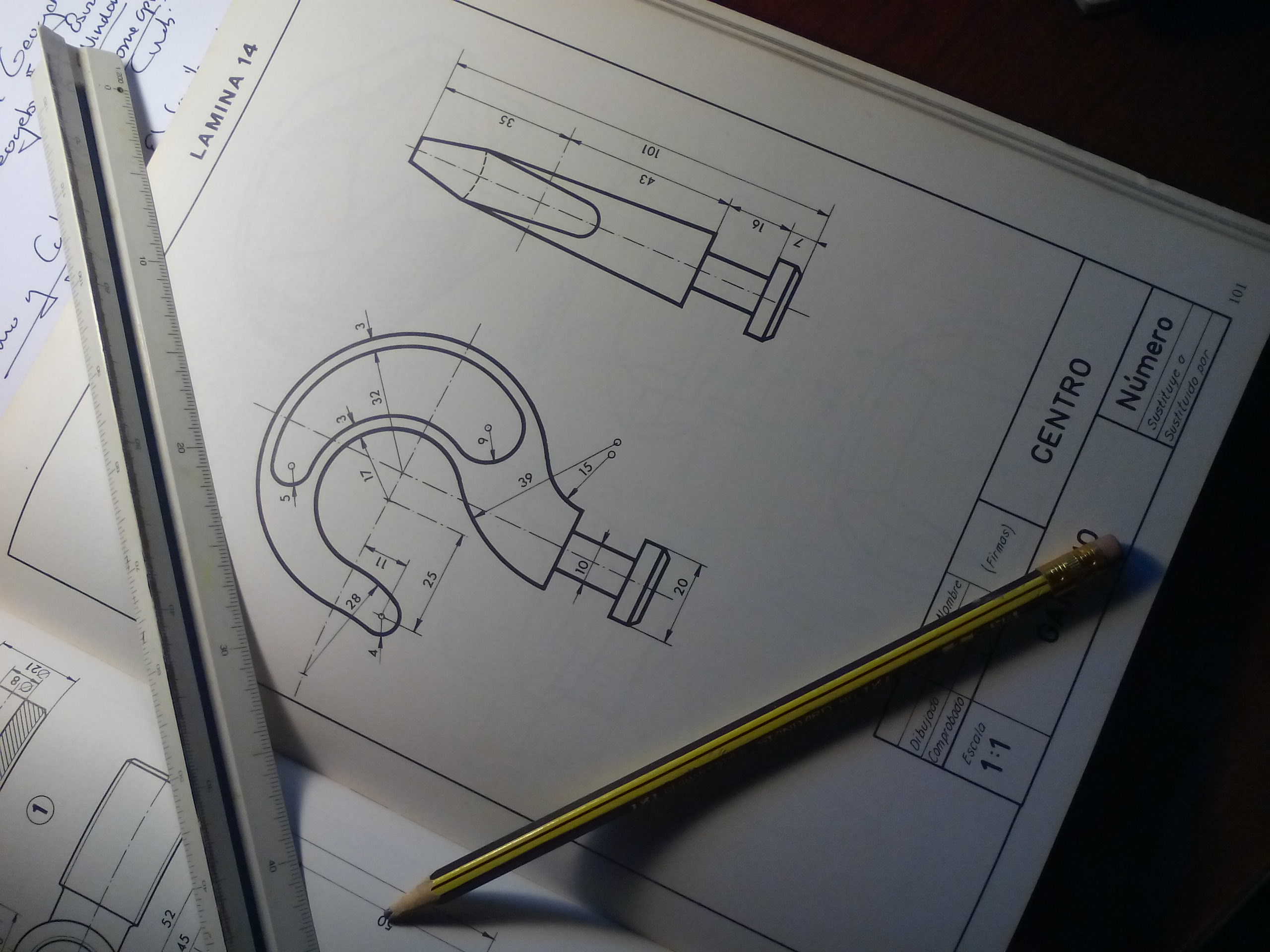 Lampara boceto Lampara